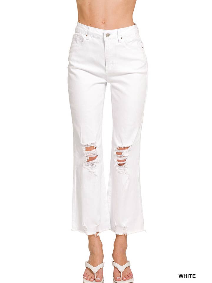 42POPS - Wholesale Jeans - Dames - Gewassen versleten denim jeans31