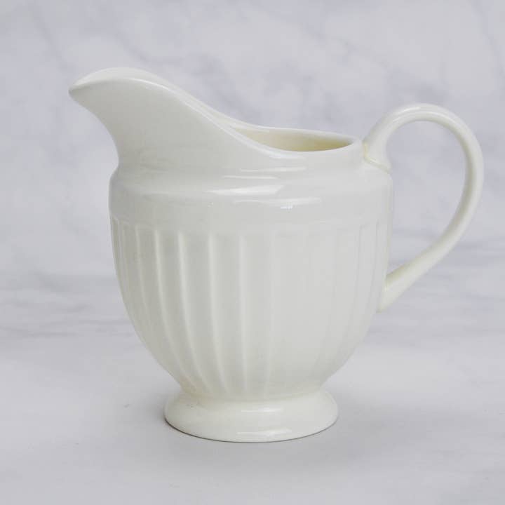 WINDSOR WHITE STONEWARE VINTAGE CREAMER for wholesale by Arcucci Trade