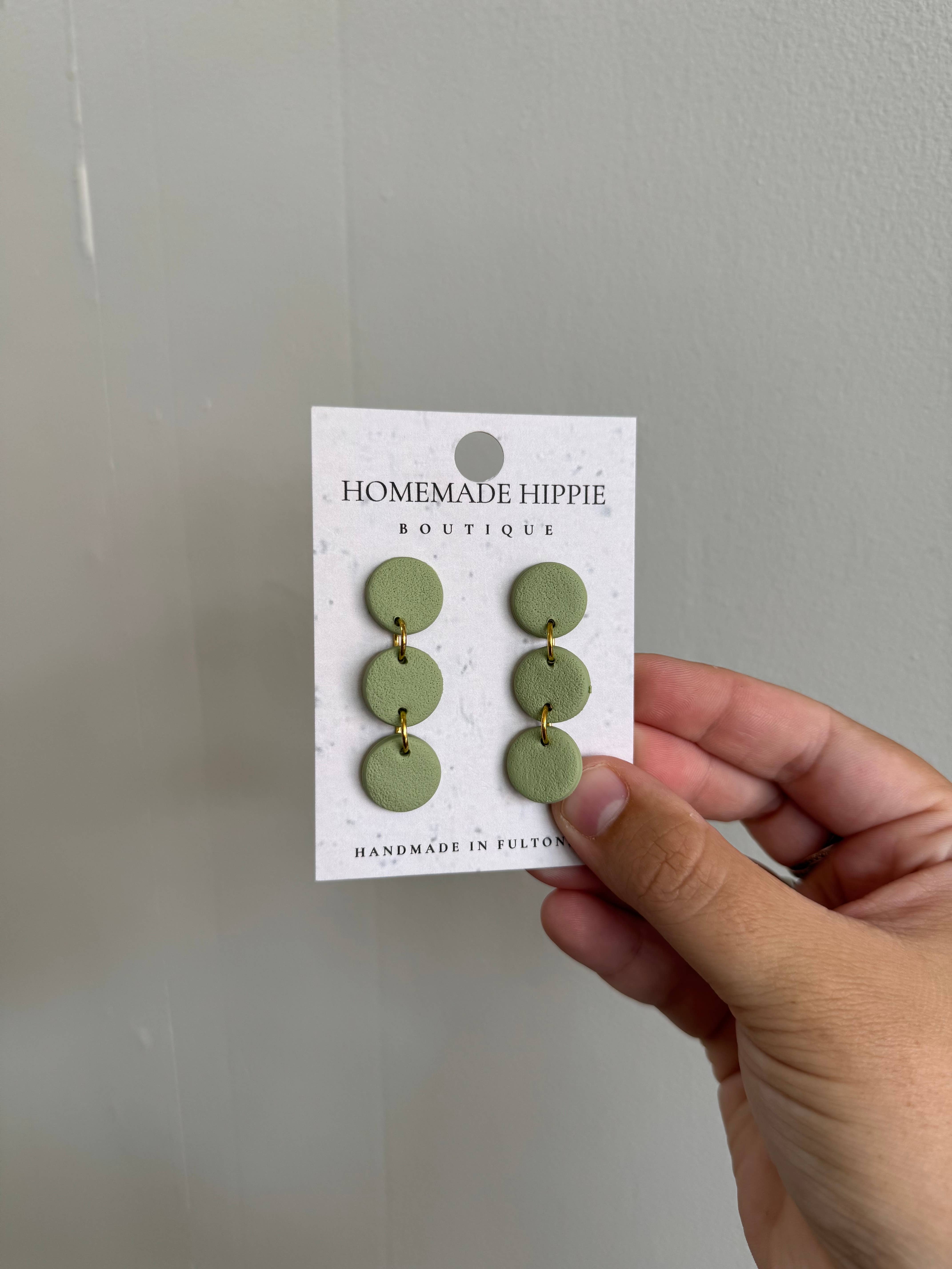 Homemade Hippie - Wholesale Dangle Earrings - Basic polymer clay earrings