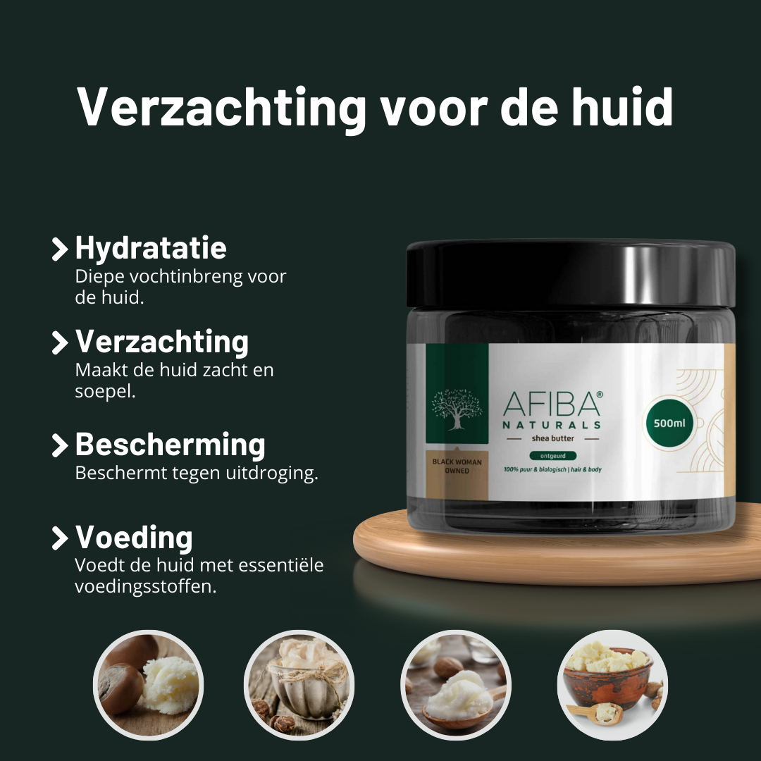 Afiba Naturals – Großhandel Körperbutter/-balsam – Sheabutter (geruchsneutralisiert)1
