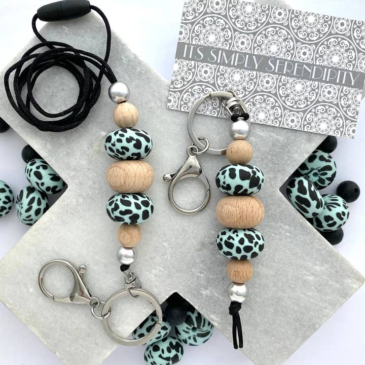 Keys Please - Ice Blue & Black Spots för wholesale av Its Simply Serendipity