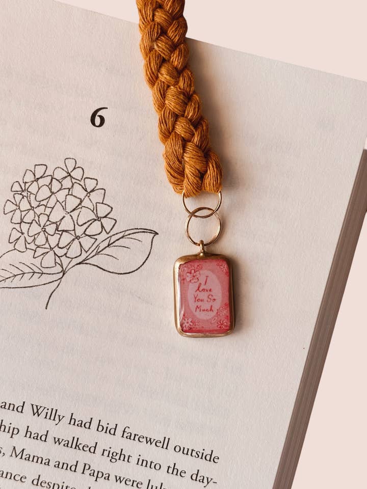 I Love You So Much Bookmark - Valentines , Bookish Gifts for wholesale by Offhand Fibers