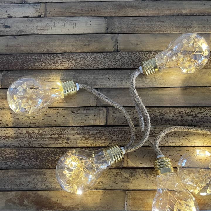 Opjet Paris - Venta al por mayor Banderines/guirnaldas - Guirnalda luminosa decorativa bombillas LED (a pilas)