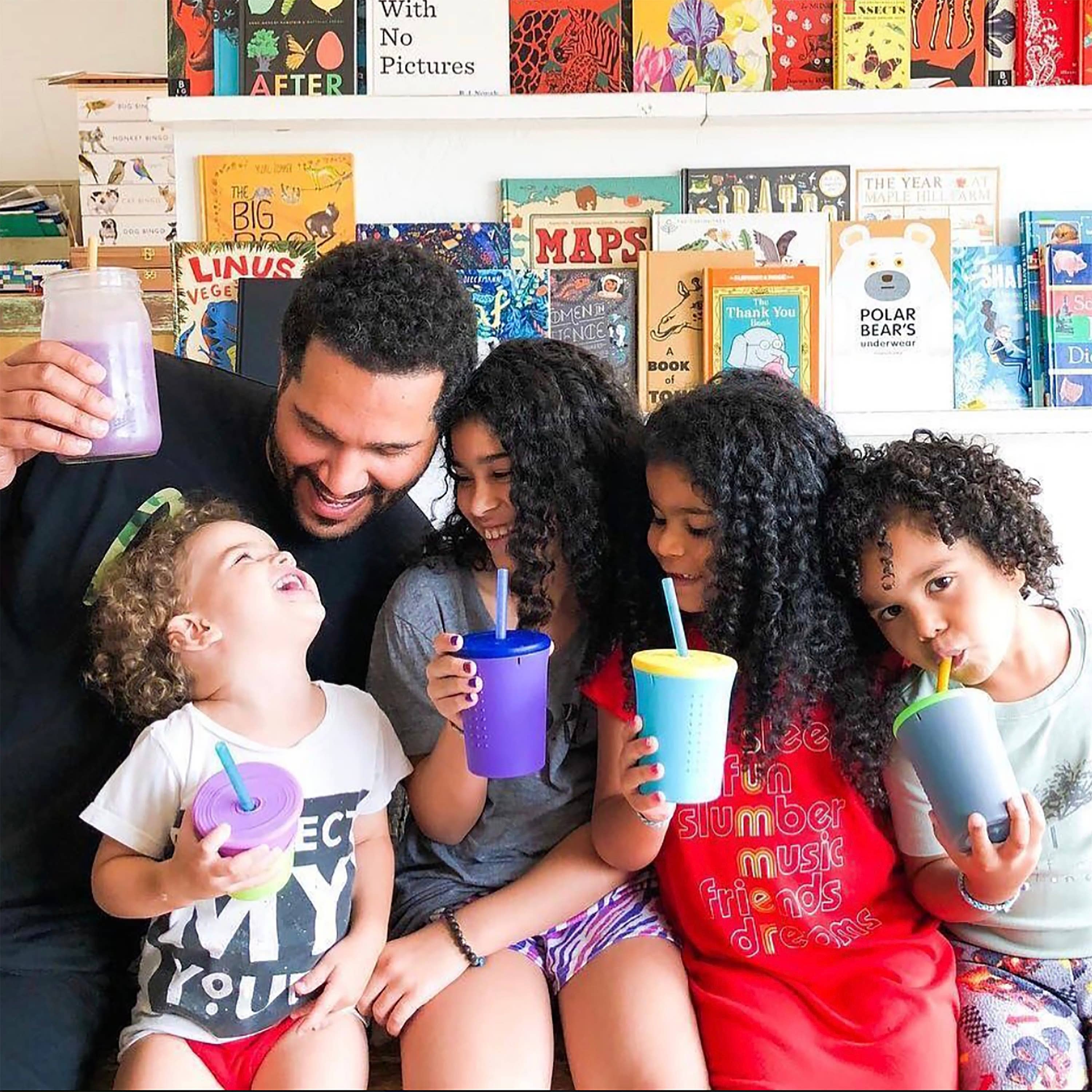 GoSili - Vendita all'ingrosso Bicchiere/tazza - Bambini e neonati - Tazza per bambini con cannuccia in silicone da 12 once12