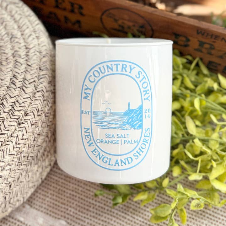 New England Shores Sojaljus | Havssalt, apelsin & palm för wholesale av My Country Story