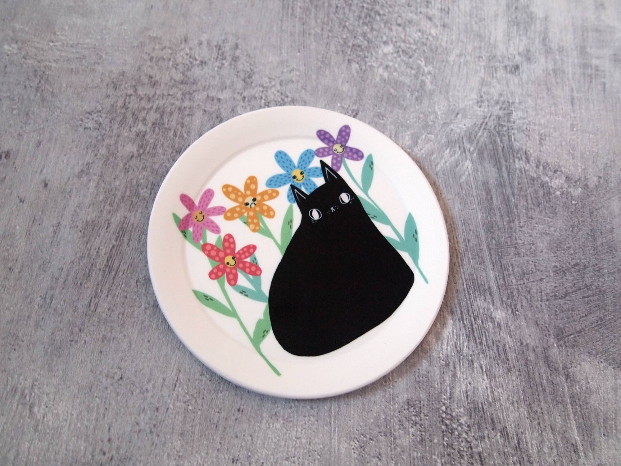 I LIKE CATS - Wholesale Jewelry Dish - Black cat trinket dish ring dish, jewellery tray8