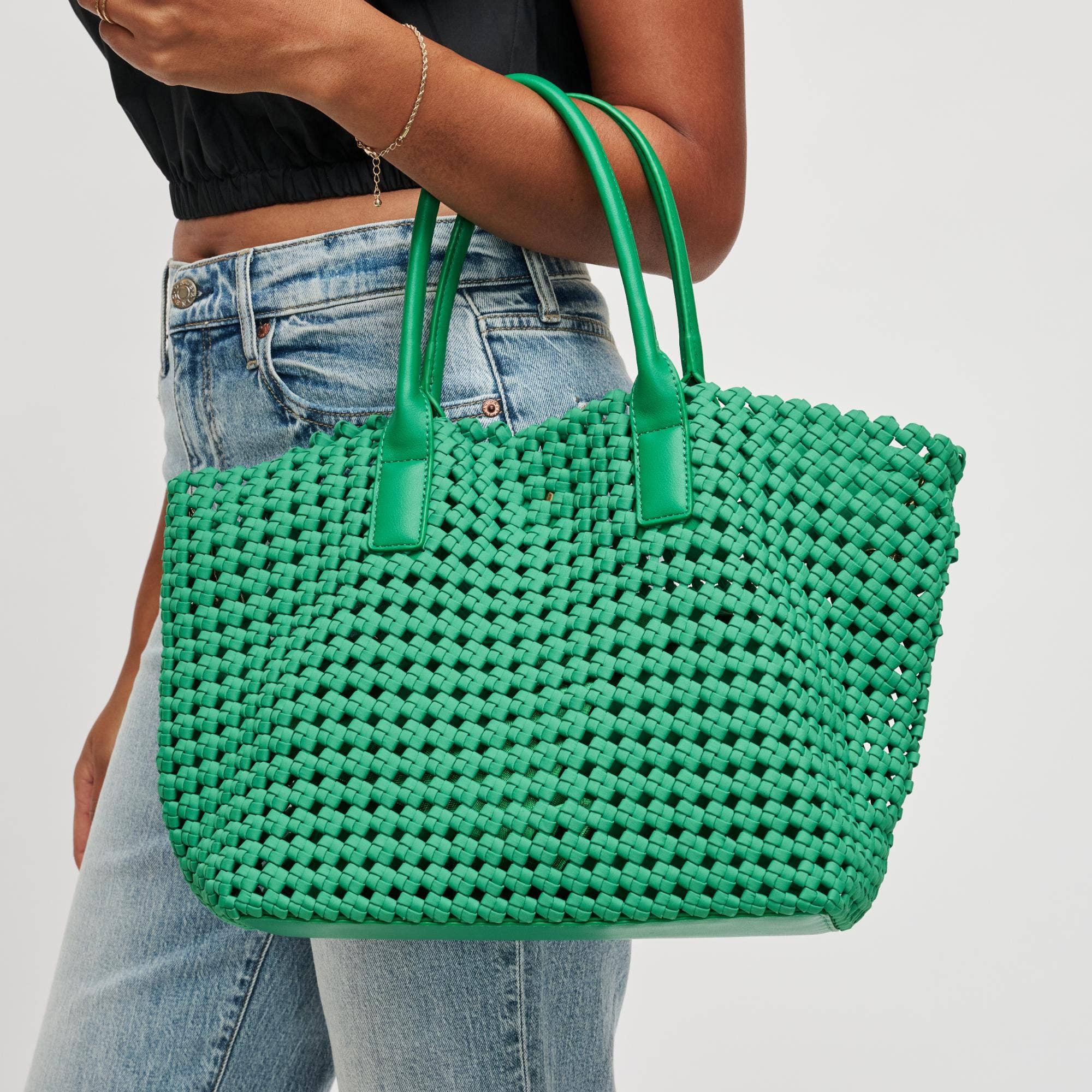 Sol and Selene - Vendita all'ingrosso Borsa tote - Donna - Borsa a Mano Intrecciata Media Solstice16