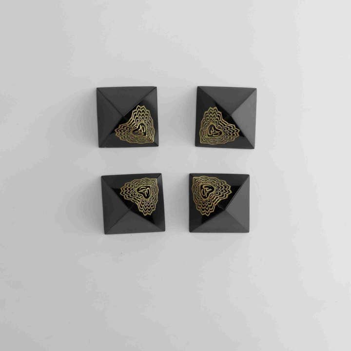 Mi Esperanza Minerals - Wholesale Spiritual Stone/Crystal - Obsidian Pyramid Om