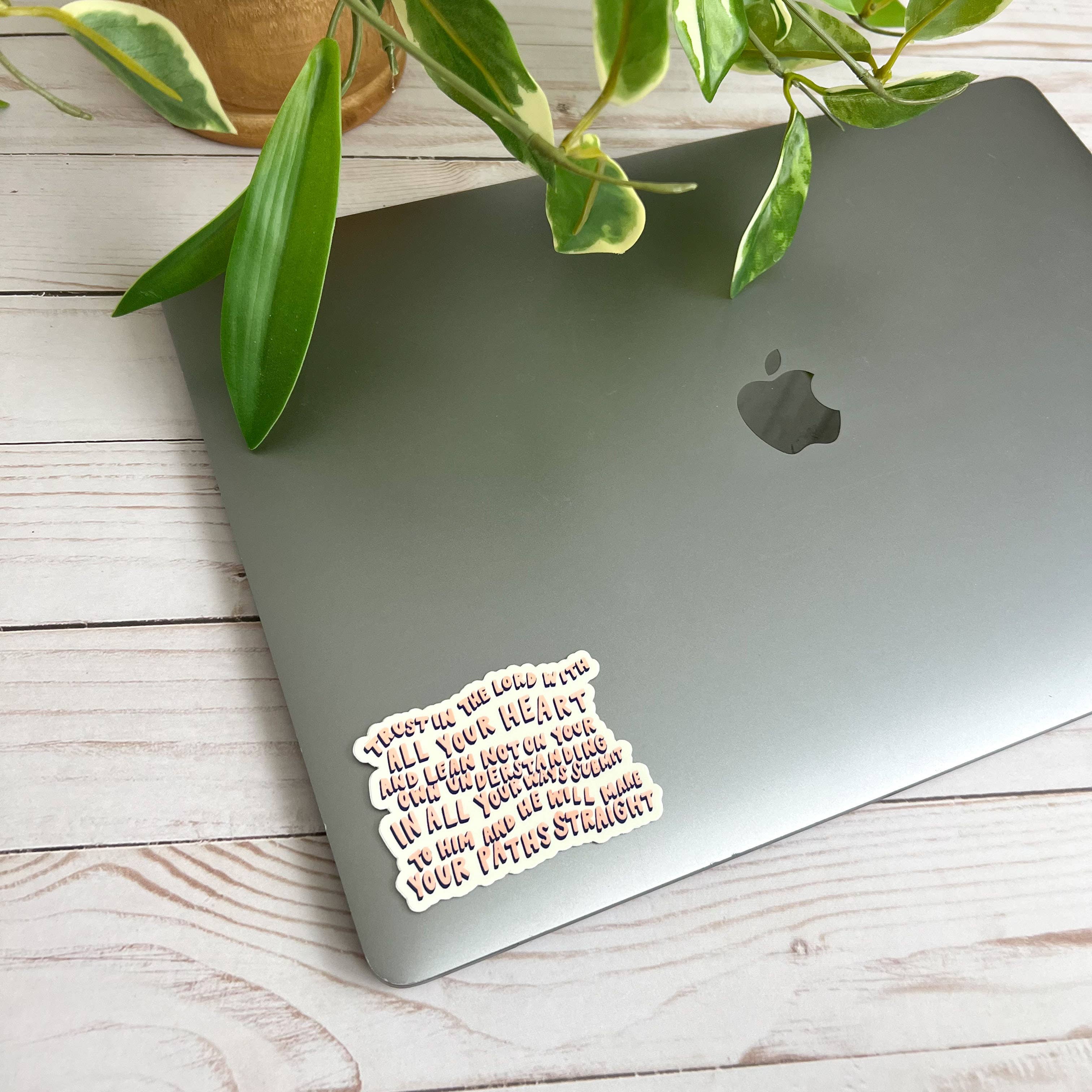 swaygirls - Wholesale Sticker - Proverbs 3:5-6 Sticker | Christian faith stickers & decals1