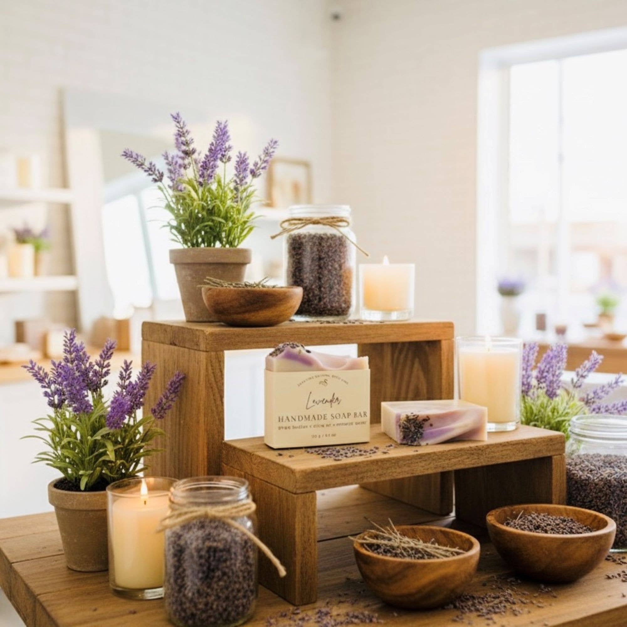 SARATOGA SOAP COMPANY - Wholesale Bar Soap - Lavender Handmade Soap Bar VEGAN COLD PROCESS5