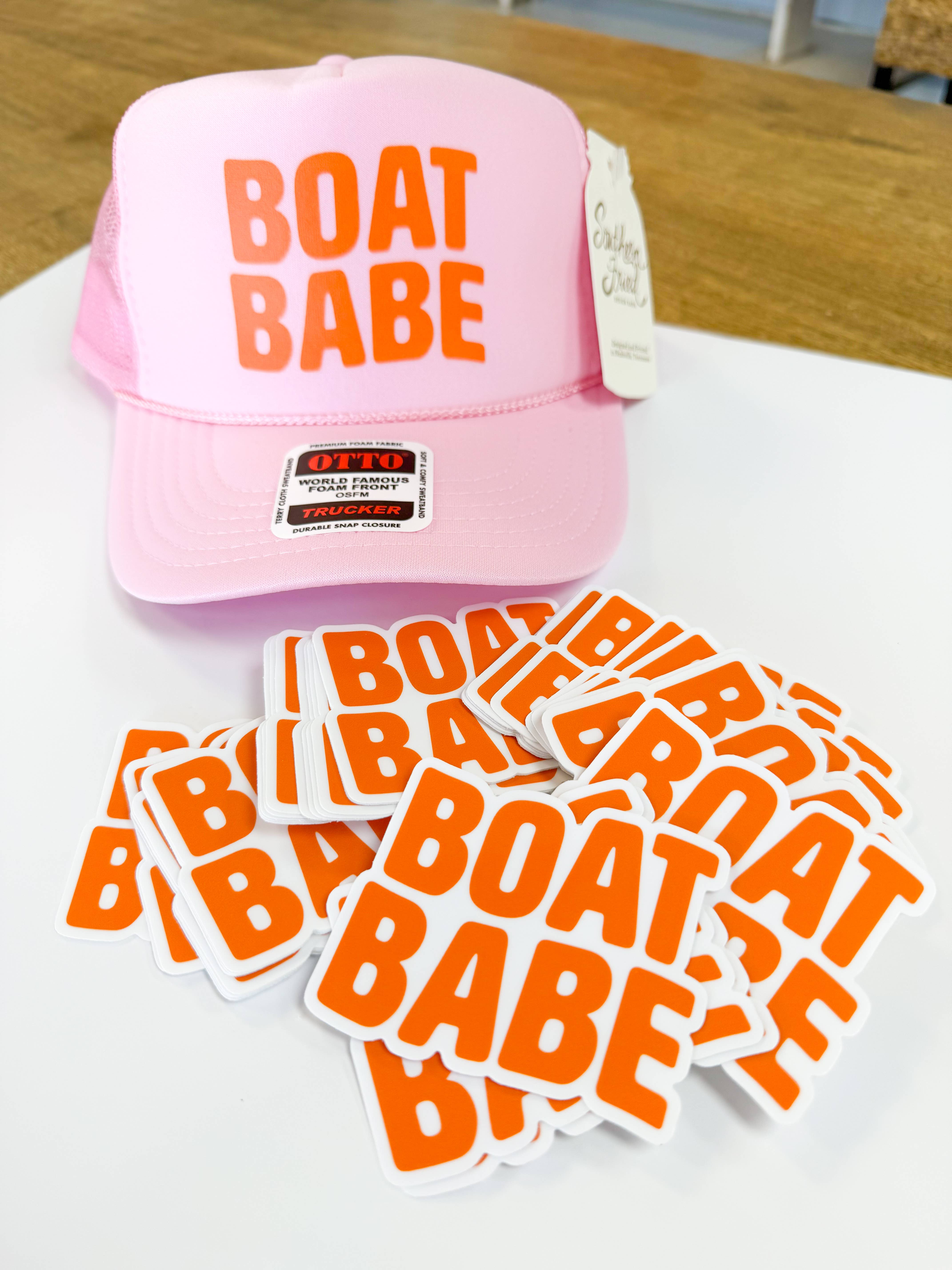 SOUTHERN FRIED DESIGN BARN - Wholesale Sticker - Boat Babe Sticker1