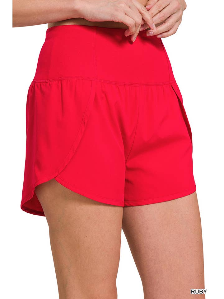42POPS - Wholesale Athletic Shorts - Women's - `.Windbreaker Running Short as Shown11
