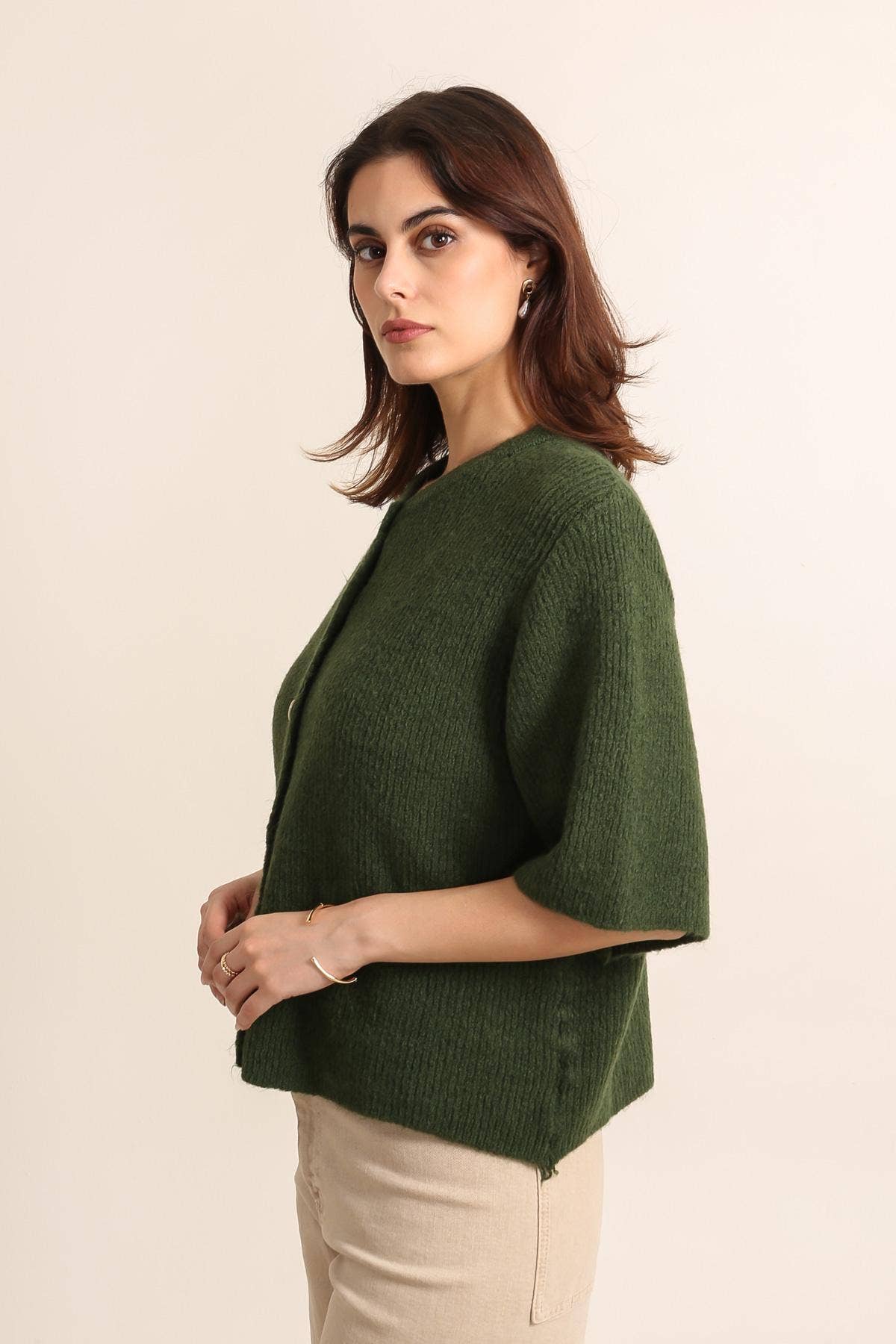 LÉA & LUC – Großhandel Strickjacke – Damen – Damen-Cardiganweste REF. 50755 aus weichem Strick13