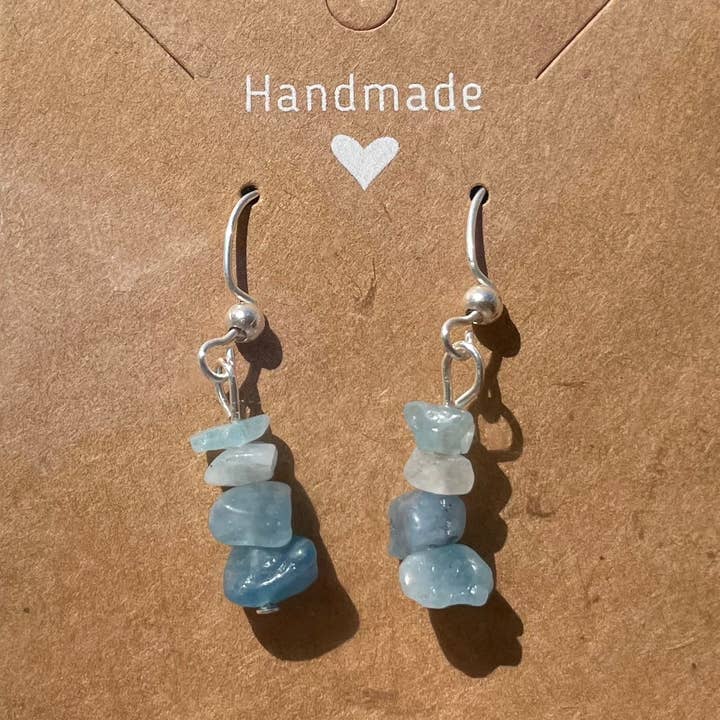 Stacked Gemstone Earrings for wholesale by ThroughTheWatersCo