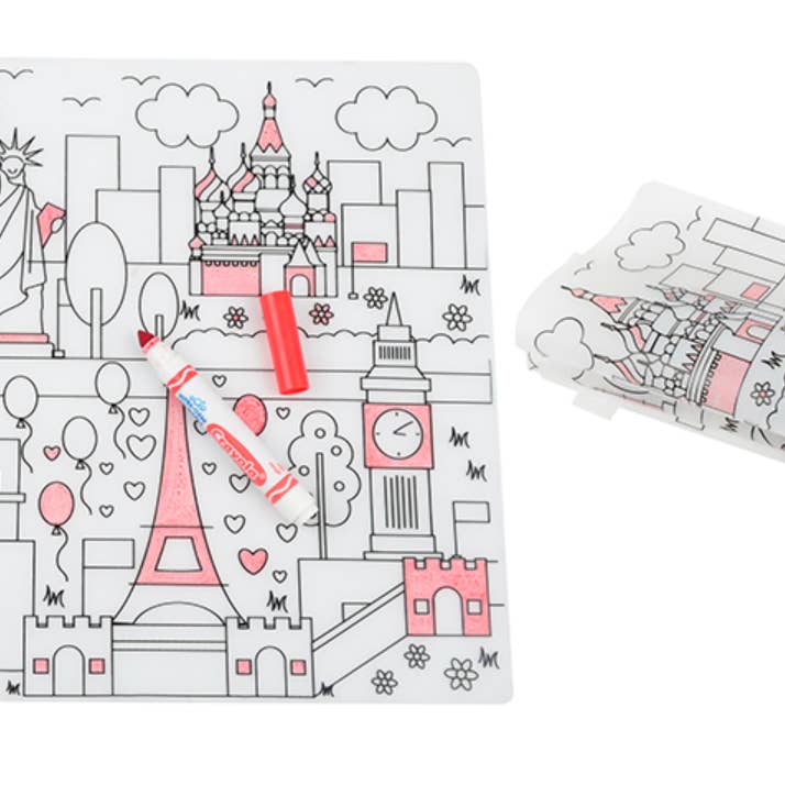 Gummy Chic - Wholesale Coloring Mat - Kids & Baby - Reusable Silicone Coloring Placemats - Gift for Kids6