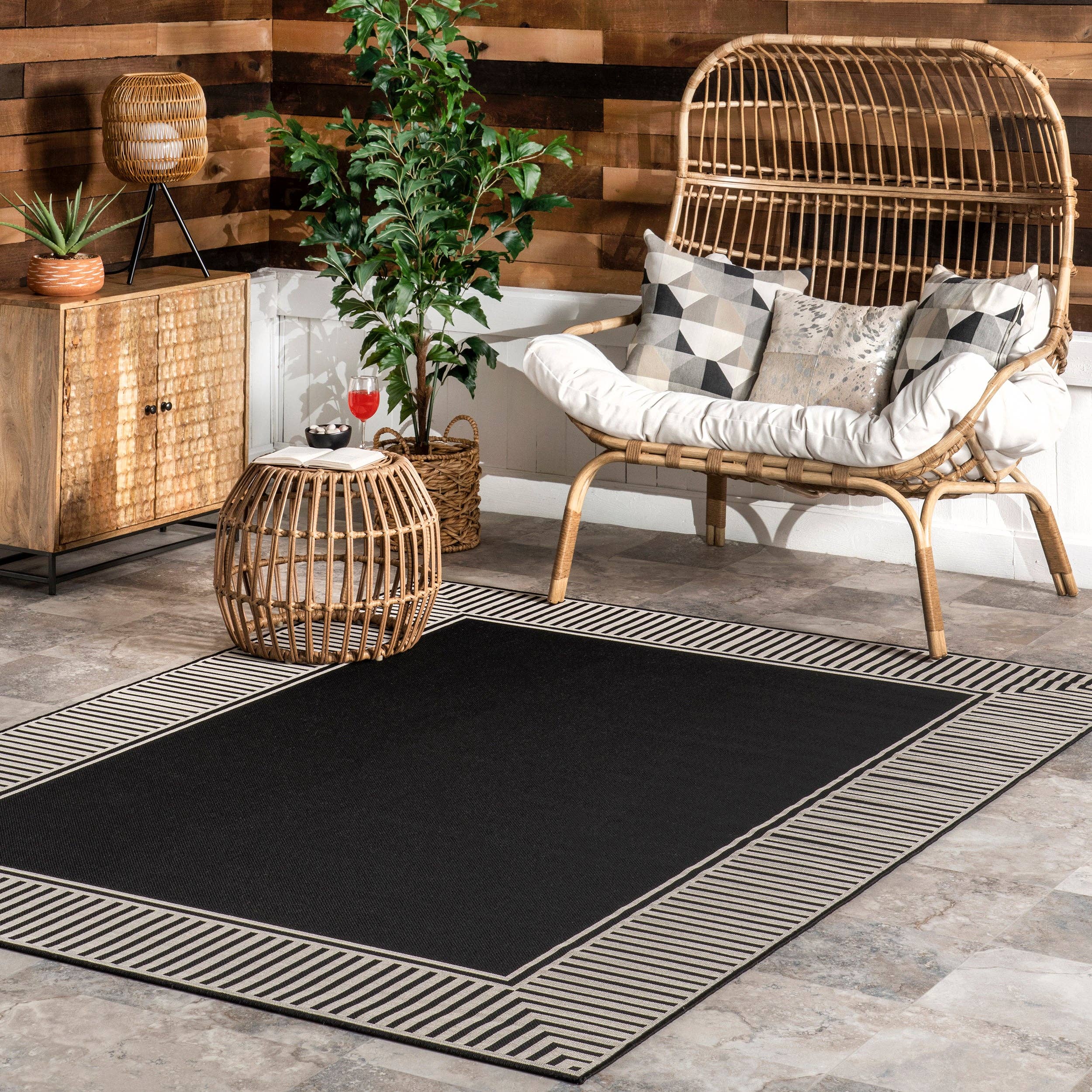 nuLOOM - Wholesale Area Rug - Nuloom Asha Simple Striped Indoor/Outdoor Area Rug72