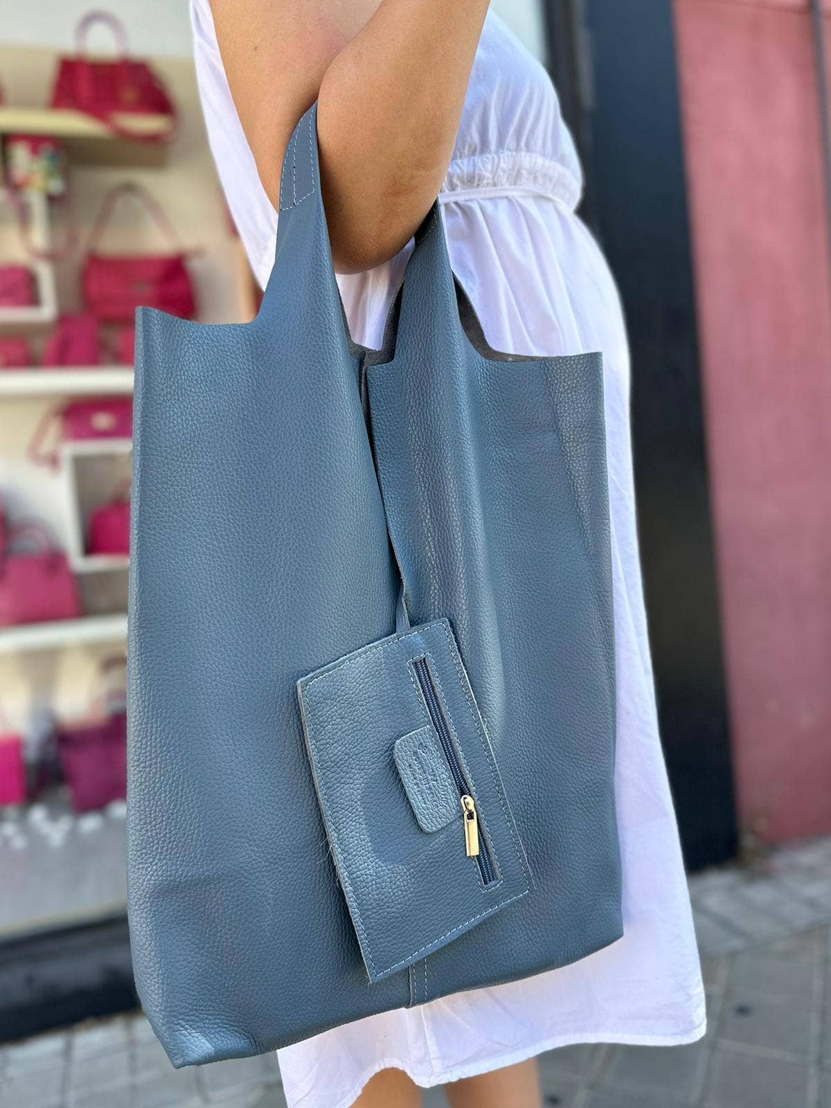 Chenson & Gorett – Engroshandel Tote bag - Dame – Dames læder shopper taske med ekstra møntlomme19