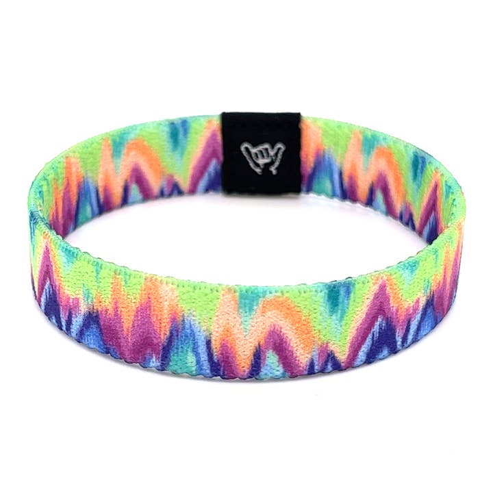 Hang Loose Bands - Wholesale Woven/Braided Bracelet - Electric Chevron Wristband Bracelet