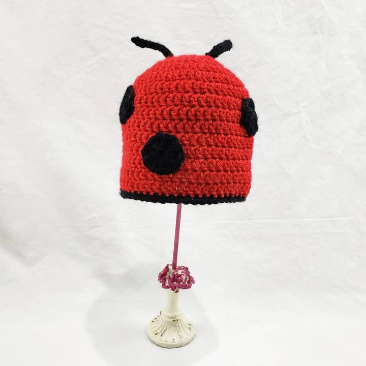 Double Bug Stitchery – Großhandel Beanie – Kinder – Marienkäfer-Mütze