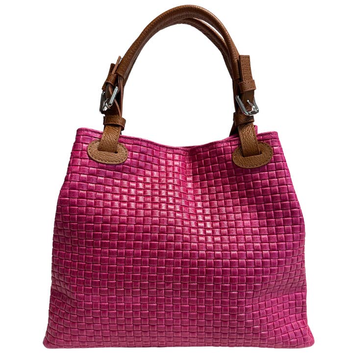 MODARNO - Wholesale Top Handle Bag - Women's - Modarno Women's Woven Print Handbag with Shoulder Strap13