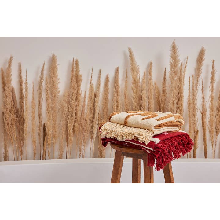 Casa Amarosa - Wholesale Throw Blanket - Handmade Boho Throw Blanket, Earth - 50x60 Inch