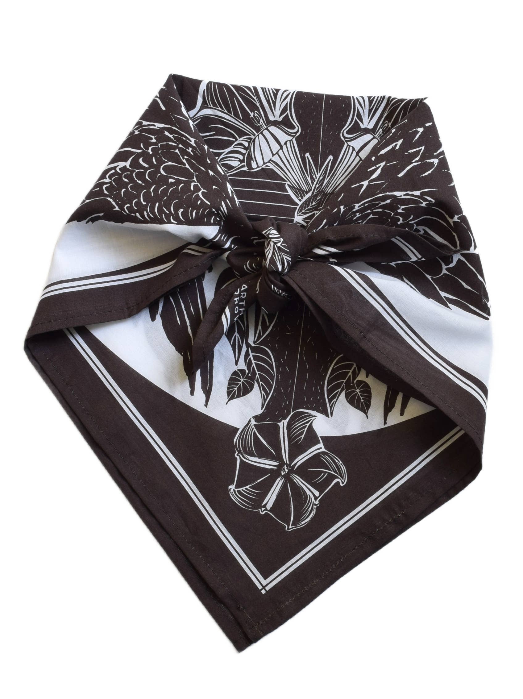 Hearth and Harrow – wholesale Bandana – Unisex – Crow Bandana - 100% Cotton - Animal Print - Hanky Ascot   4