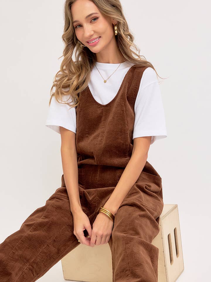Sweet Lovely by Jen - Wholesale Overalls - Women's - PULL-ON-STYLE CORDUROY OVERALL JUMPSUIT13