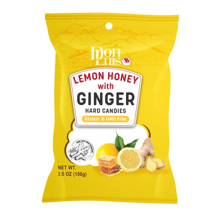 Ingefära Citron Honung hårda karameller 100g 3,5 oz för wholesale av Constanza F&B