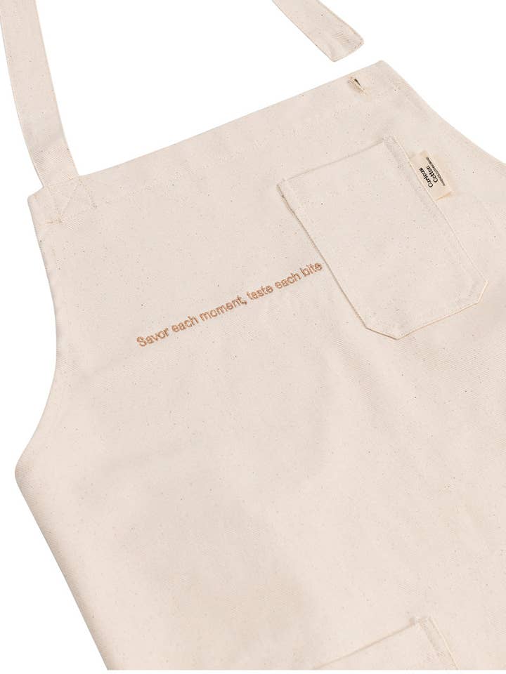 Naturligt råt økologisk bomuldsforklæde for engroshandel hos Curious Cotton