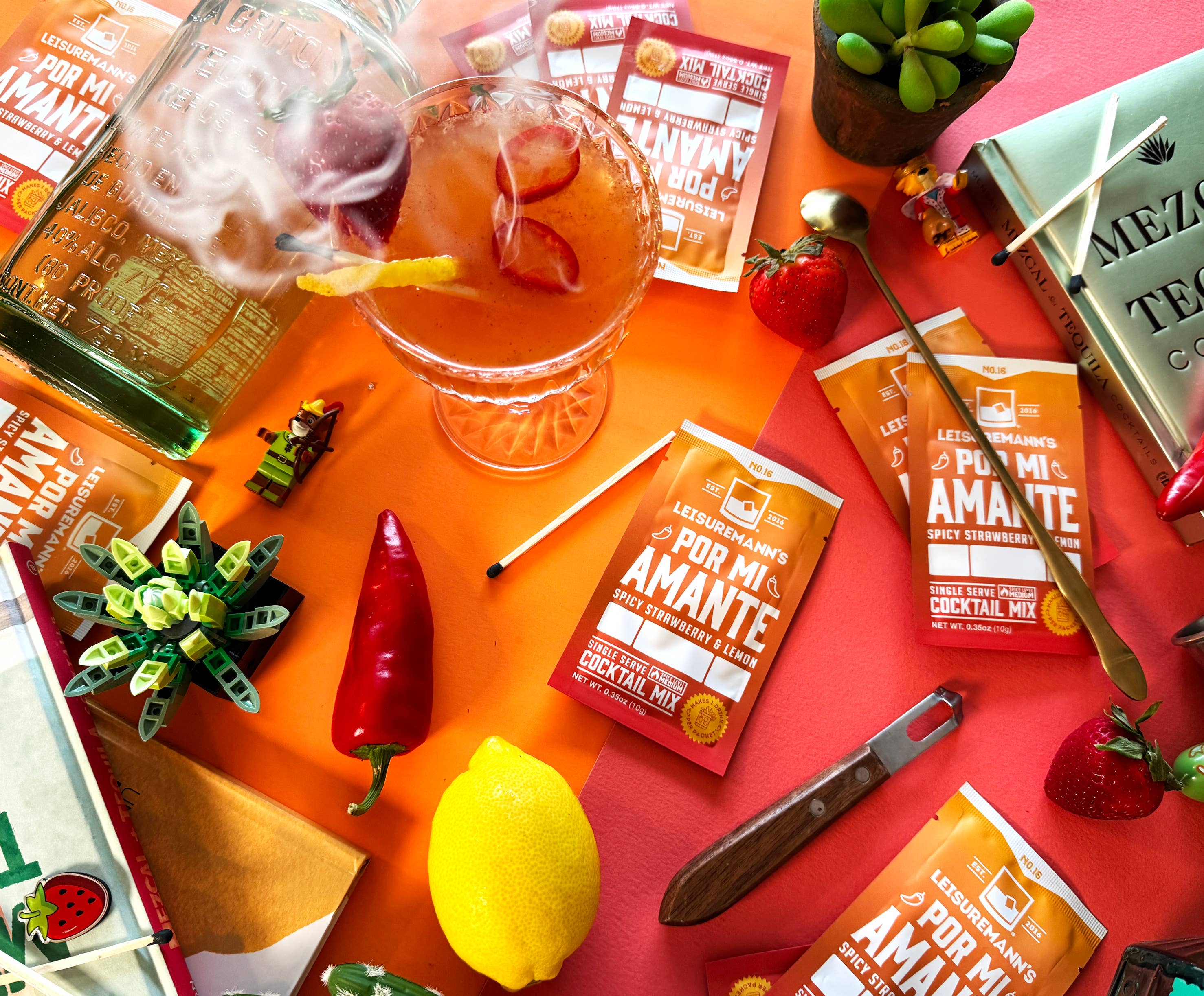 Leisuremann's Cocktail Mixes - Wholesale Cocktail Mix/Syrup - Por Mi Amante Single Serve Cocktail Mixer4