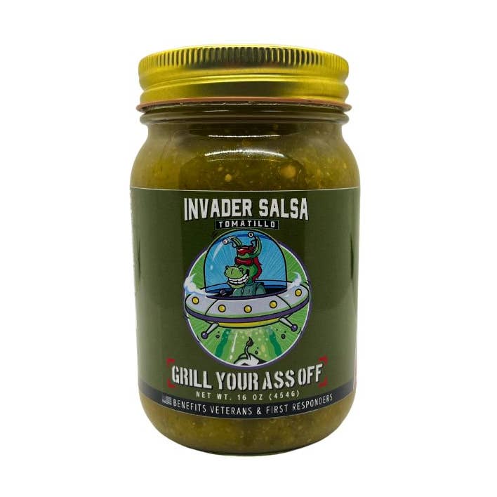 Invader Tomatillo Salsa -traditional mild onion garlic spice and other Purchase Wholesale salsa jars. Free Returns & Net 60 Terms on Faire trending on Faire.