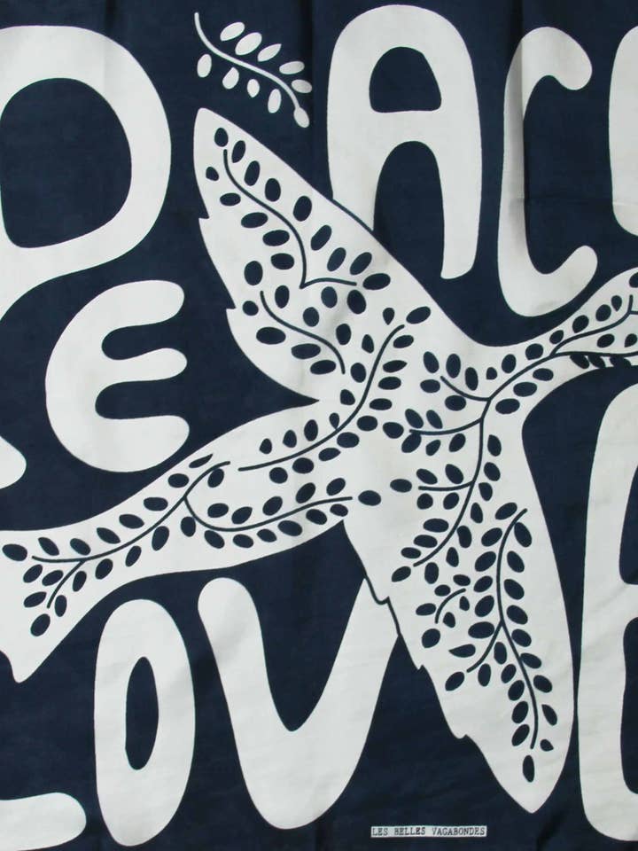 Mini Paz y Amor Marino Azul Marino para venta al por mayor de Les Belles Vagabondes