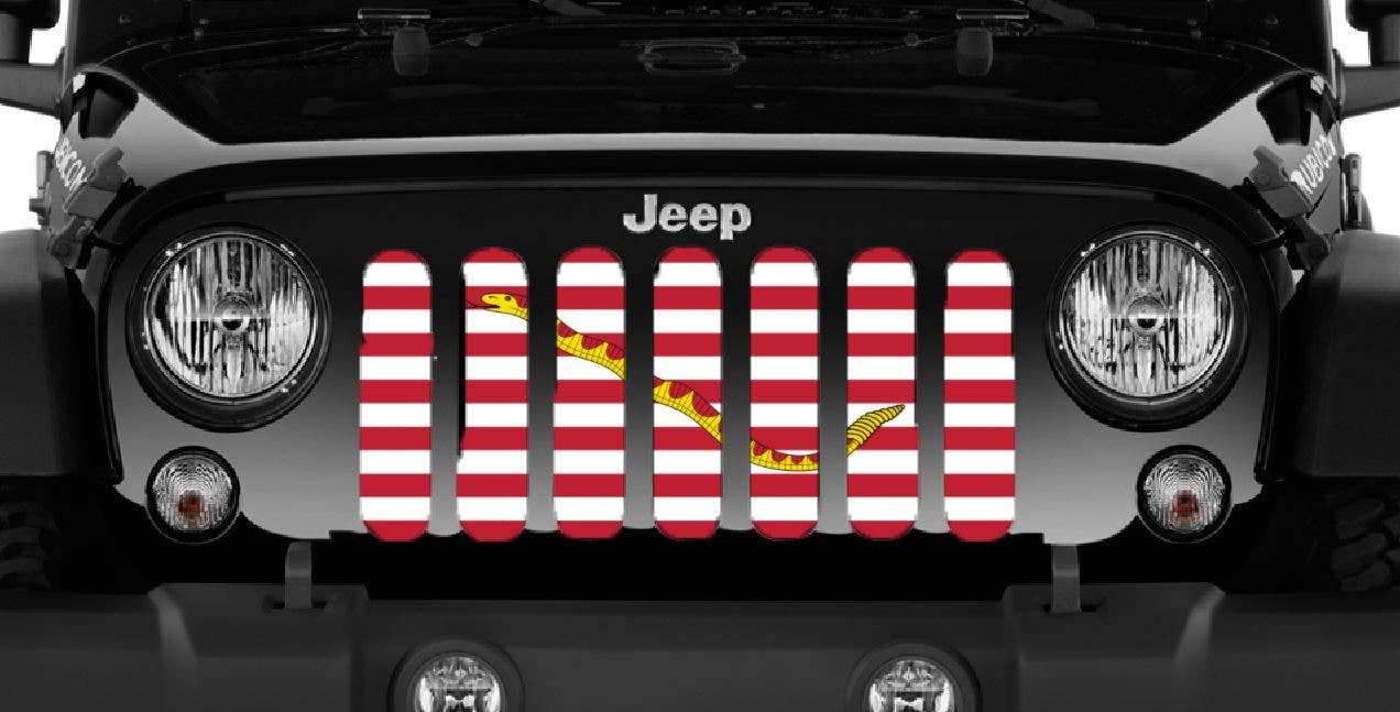 Dirty Acres - Wholesale Sign - Navy Jack Flag - Jeep Grille Insert0