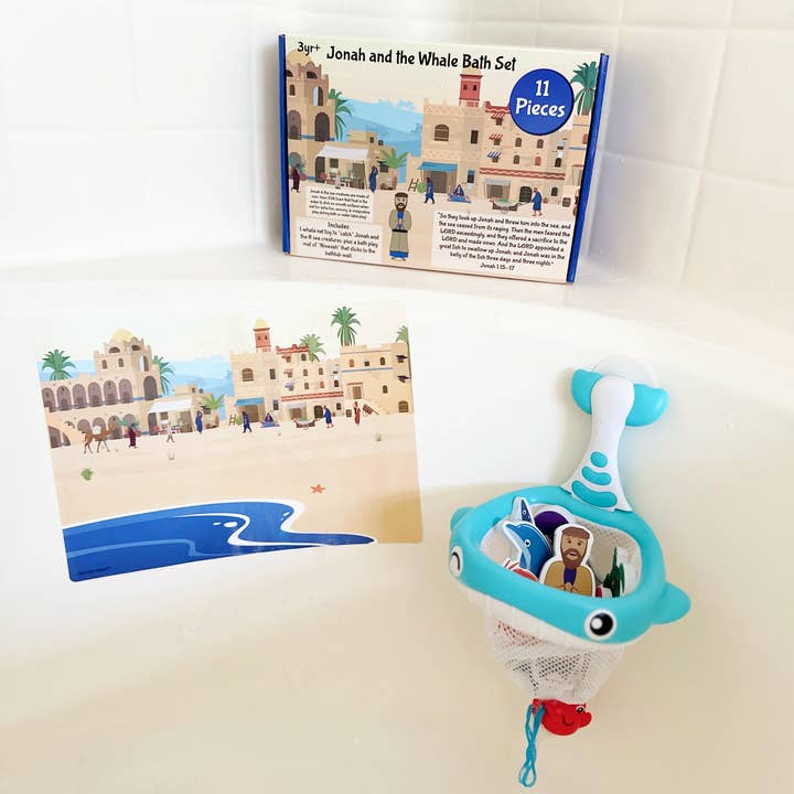 Saintly Heart LLC - Vendita all'ingrosso Gioco per il bagnetto - Neonati - Set da bagno Jonah e la balena