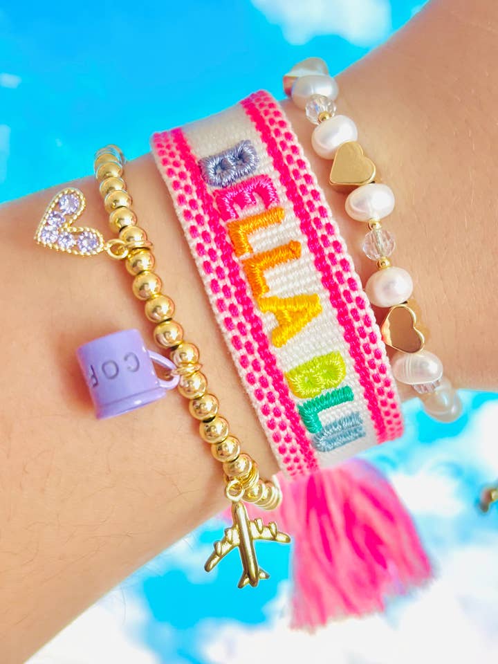 Bracelet tissé Bella Blu pour la vente par Bella Blu Designs