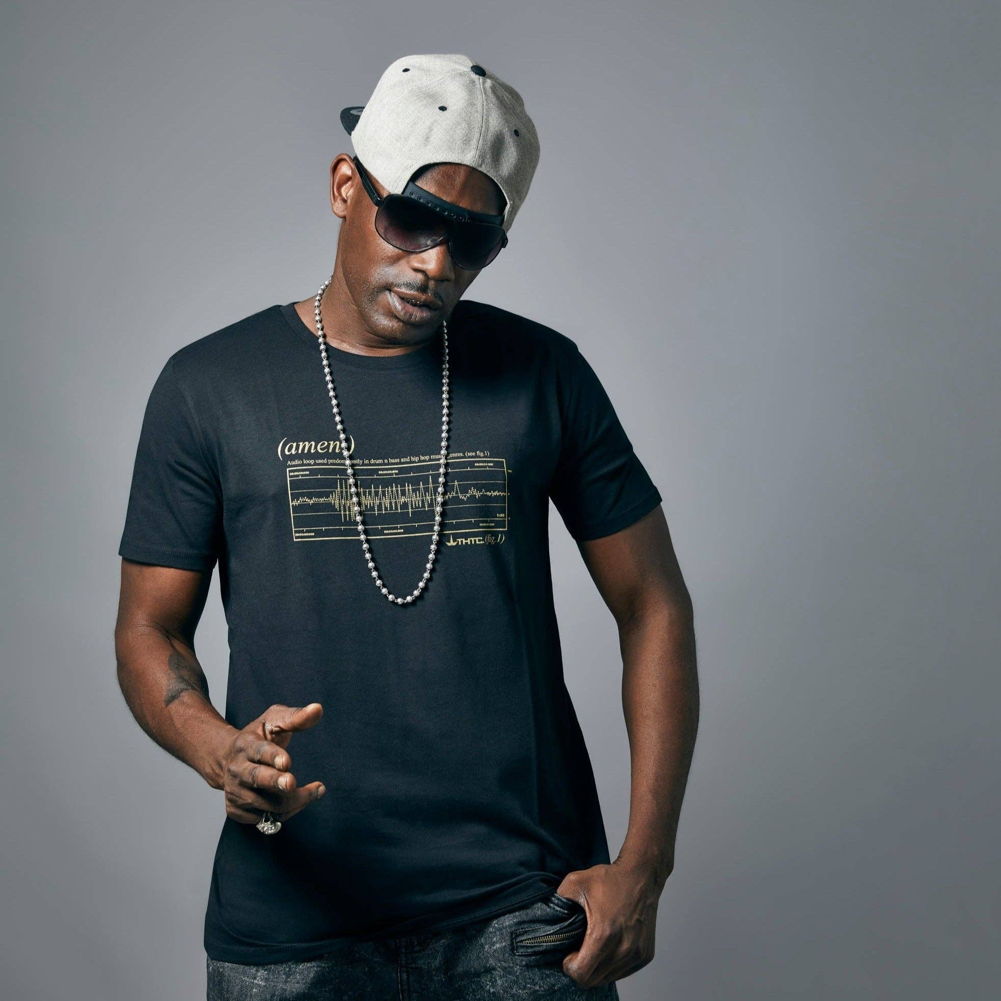 Nero Maglietta in Canapa Amen (Peso Premium) in vendita all'ingrosso su Faire2