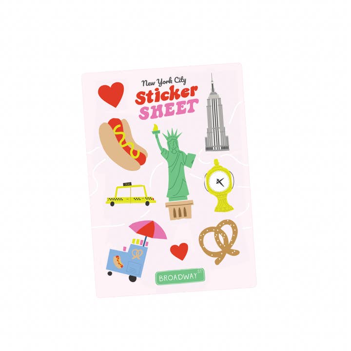 NYC klistermärke ark för wholesale av Quirky Crate