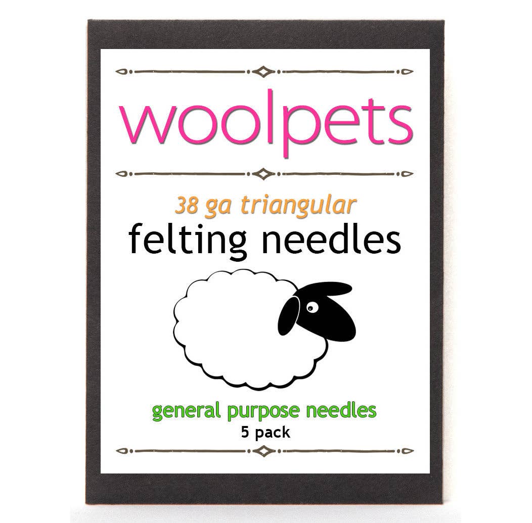 Woolpets - Wholesale Craft Tool - 38 GA Felting Needles 5Pk