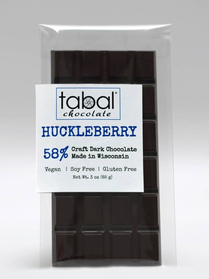 HUCKLEBERRY 58% for wholesale by Tabal Chocolate
