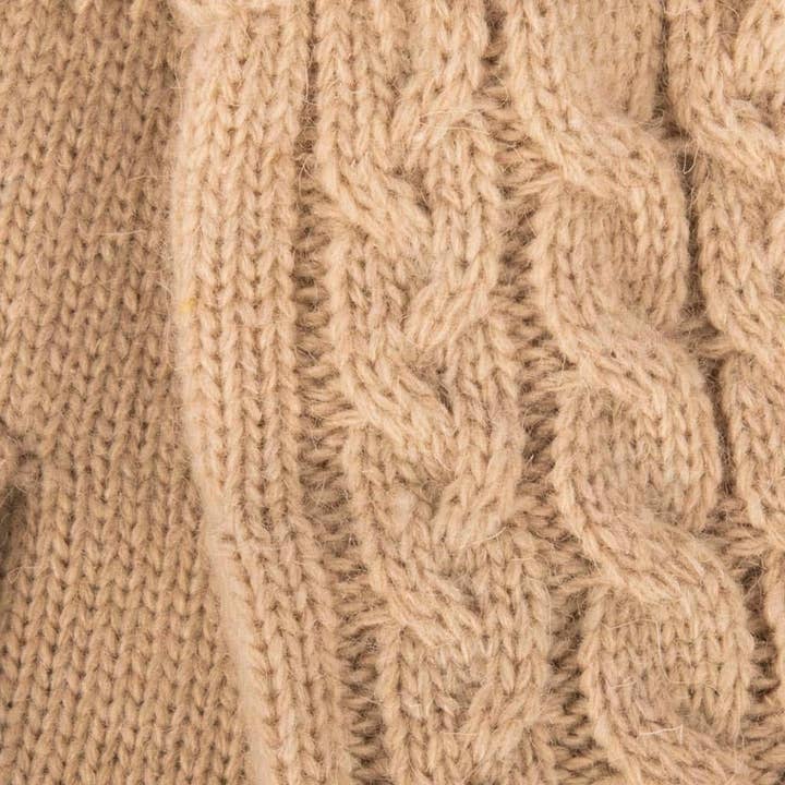 Aran Traditions - Venta al por mayor Guantes - Mujer - Guante tejido fino Aran Cable Cuff3
