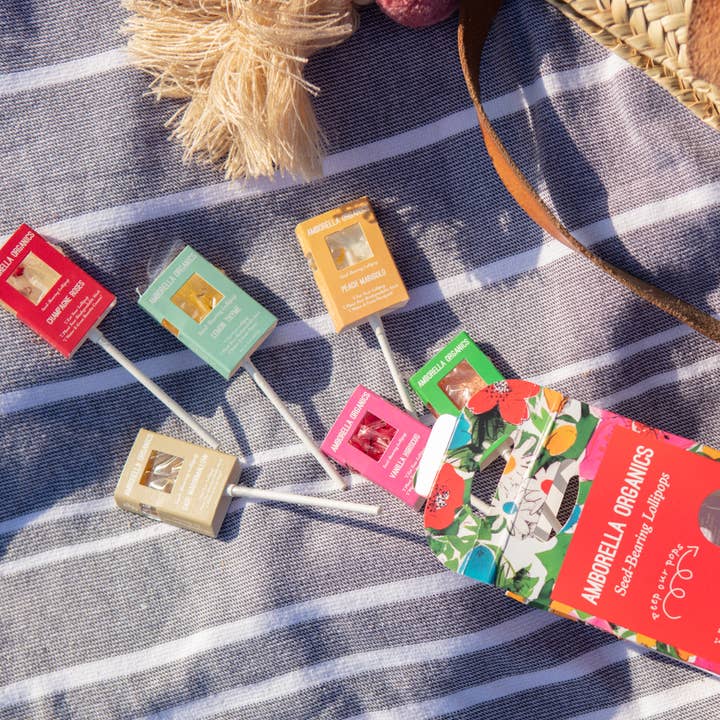 Amborella Organics - Wholesale Lollipop - Garden Lover's 8 Pack (Eat, Plant & Grow a Herb/Flower)4