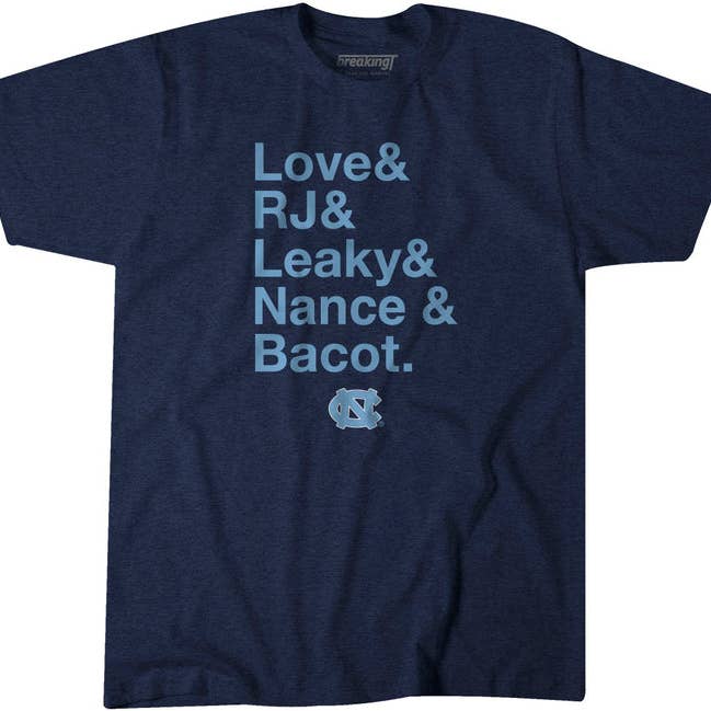 UNC Basketball: Love & RJ & Leaky & Nance & Bacot for wholesale by BreakingT
