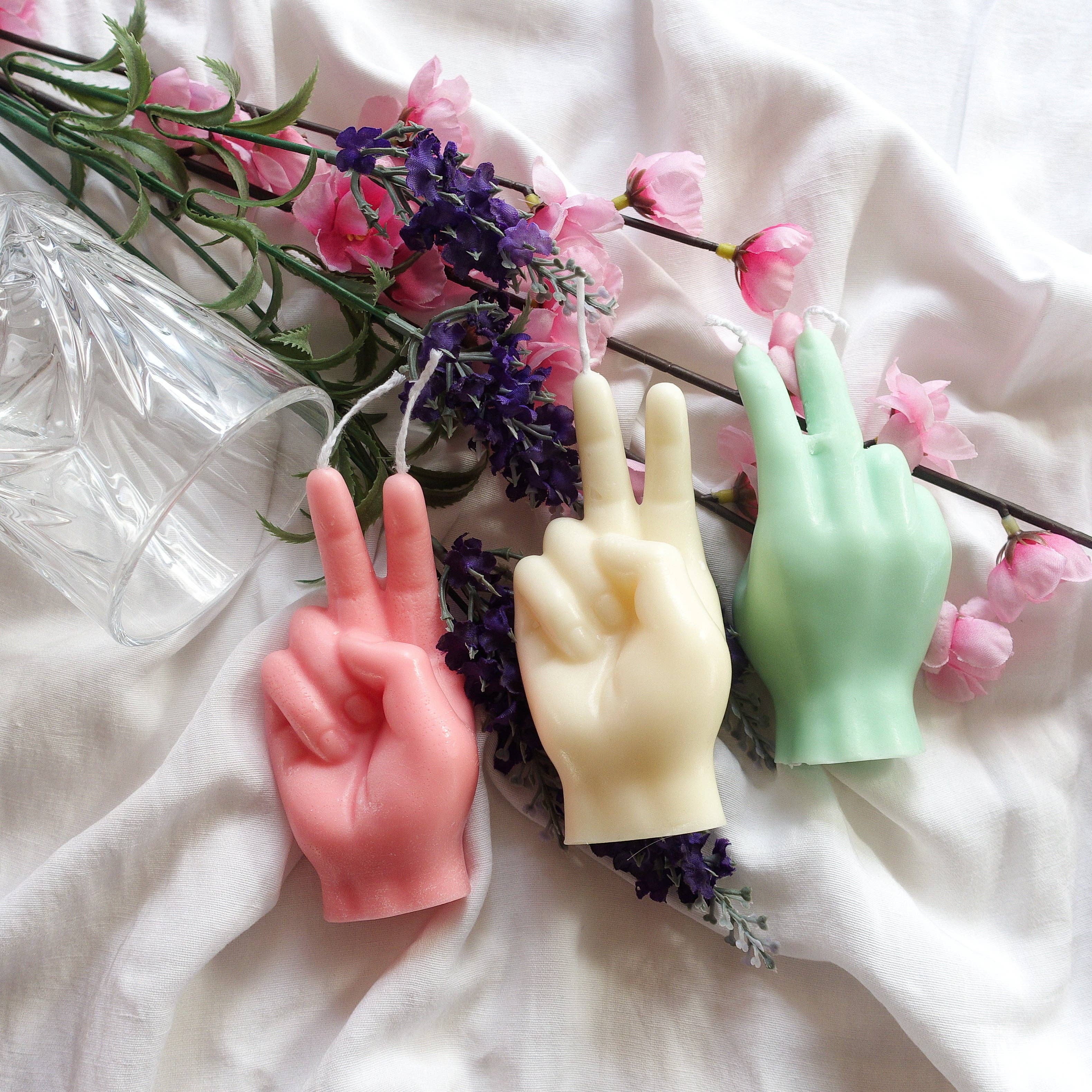 Daemon srls - Vendita all'ingrosso Candele regalo - Candela a forma di mano Ursula ~ Peace ~4