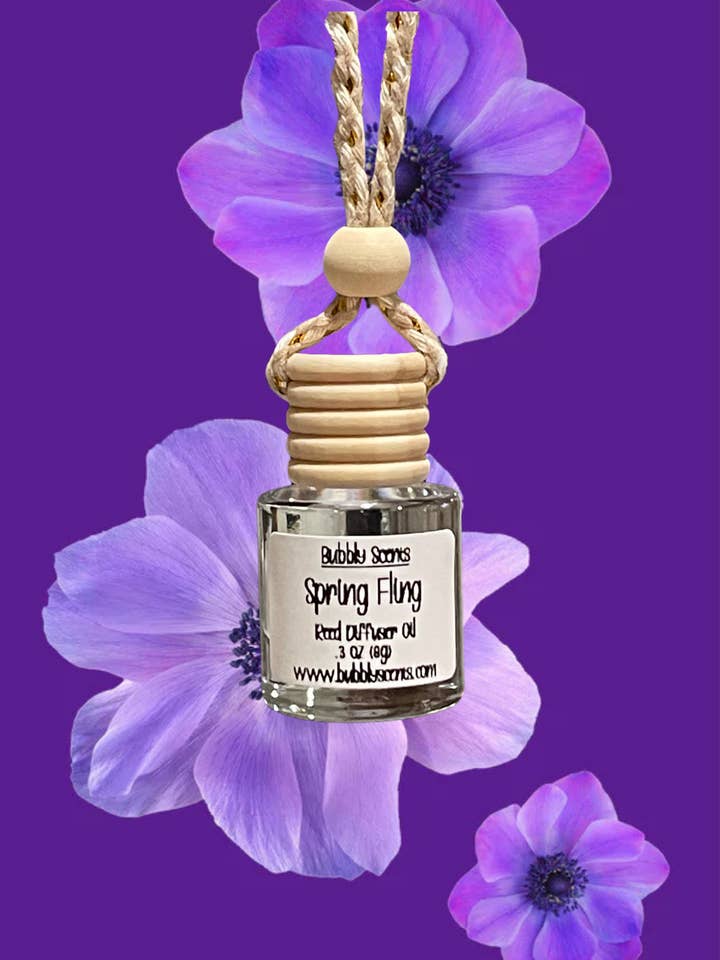 Spring Fling-Scented Hanging Car Freshener-Car Freshener- for wholesale by Bubbly Scents