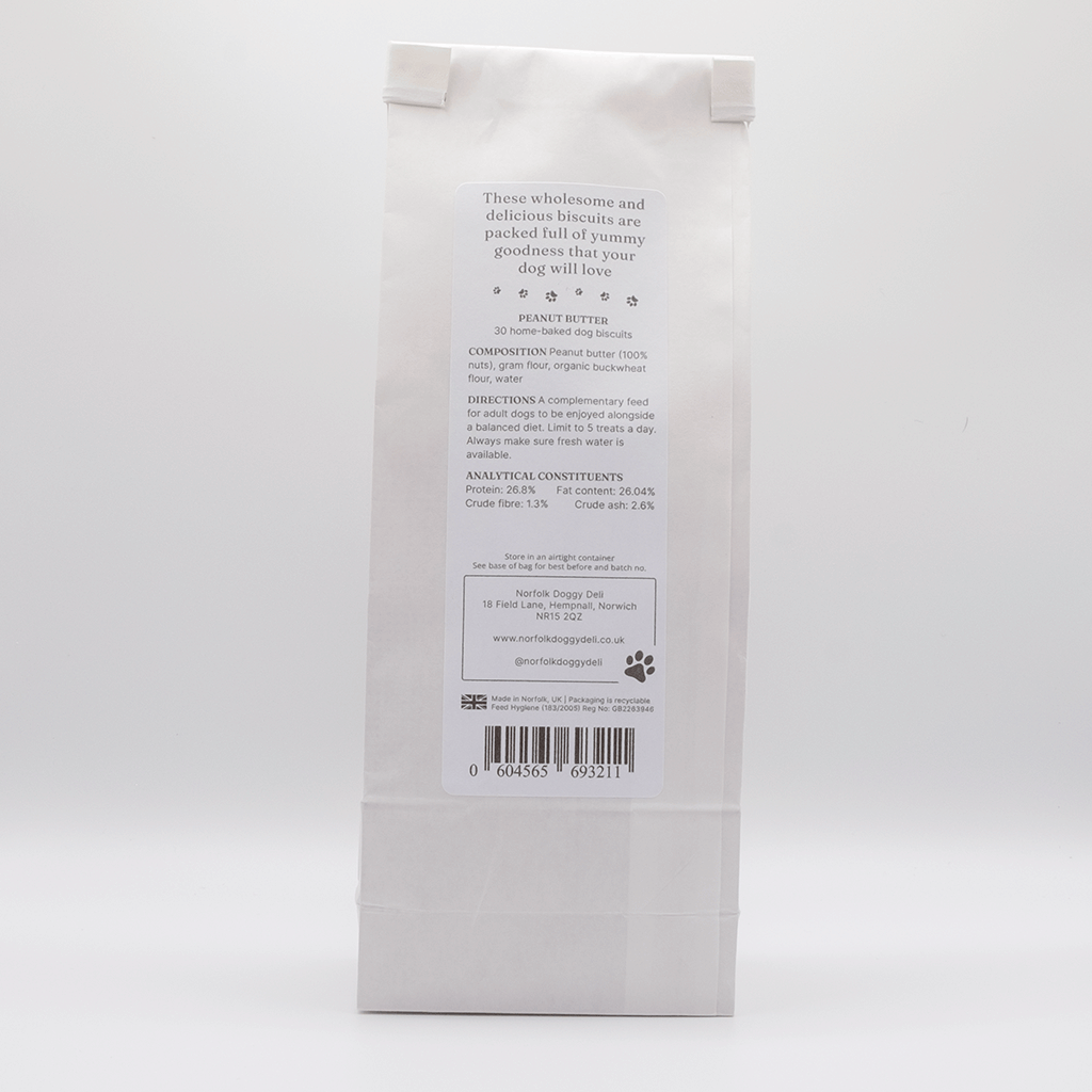Norfolk Doggy Deli – wholesale Pet biscuits – Dog – Peanut Butter Dog Biscuits1
