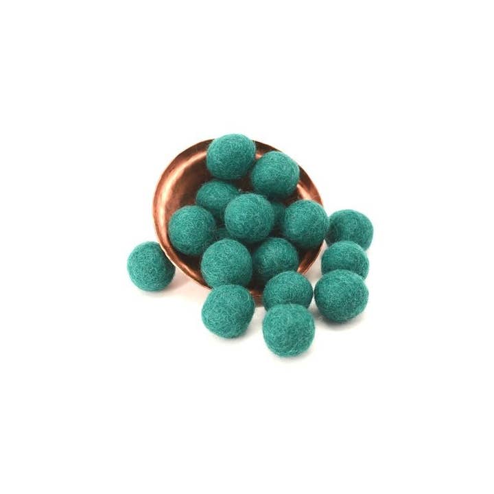 Jade Green Felt Pom Poms | 2 CM and other Purchase Wholesale felt pom poms. Free Returns & Net 60 Terms on Faire trending on Faire.