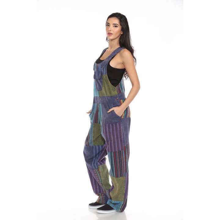 The Collection Royal / Royal Handicrafts – wholesale Overalls – Women's – Patchwork Cotton Boho Hippie Overall Jumper