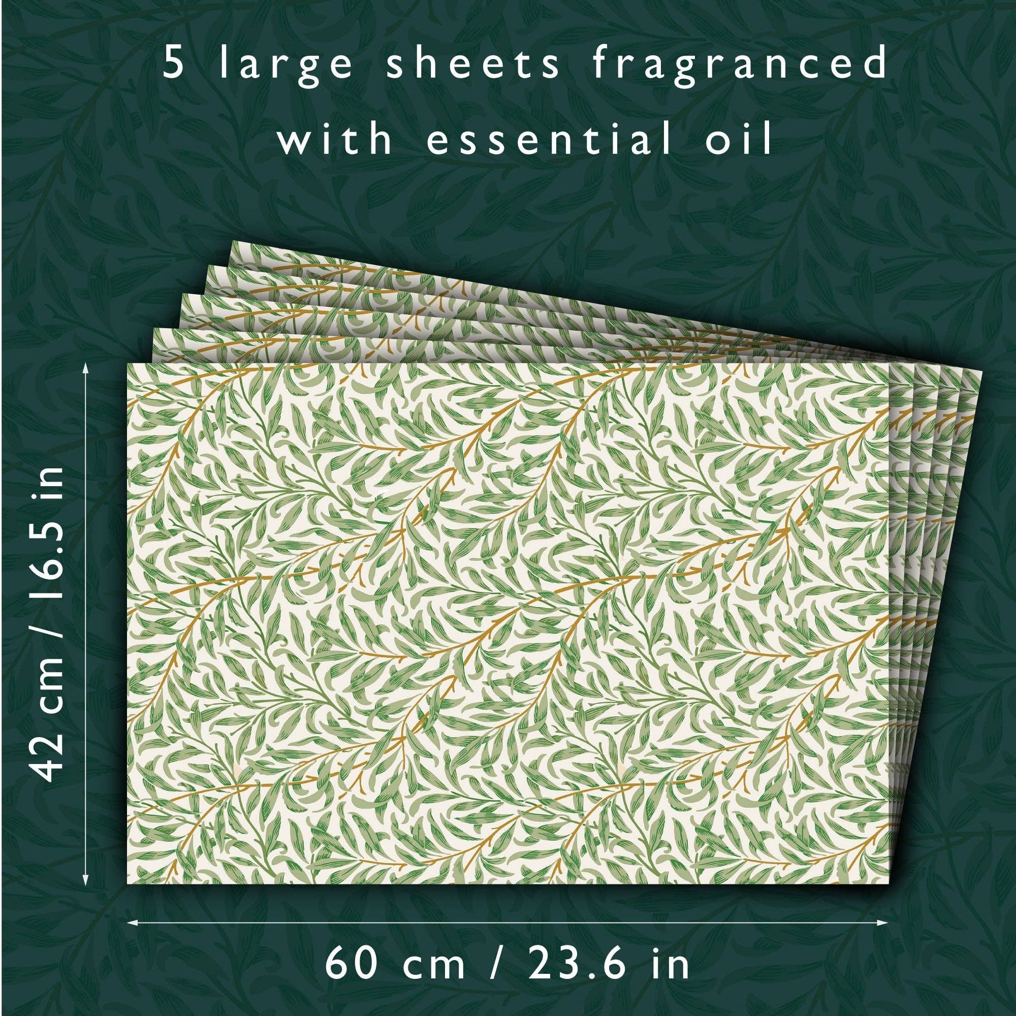 The Master Herbalist - Wholesale Drawer Liner - WILLOW William Morris | Scented Drawer Liners in 5 Fragrances.3