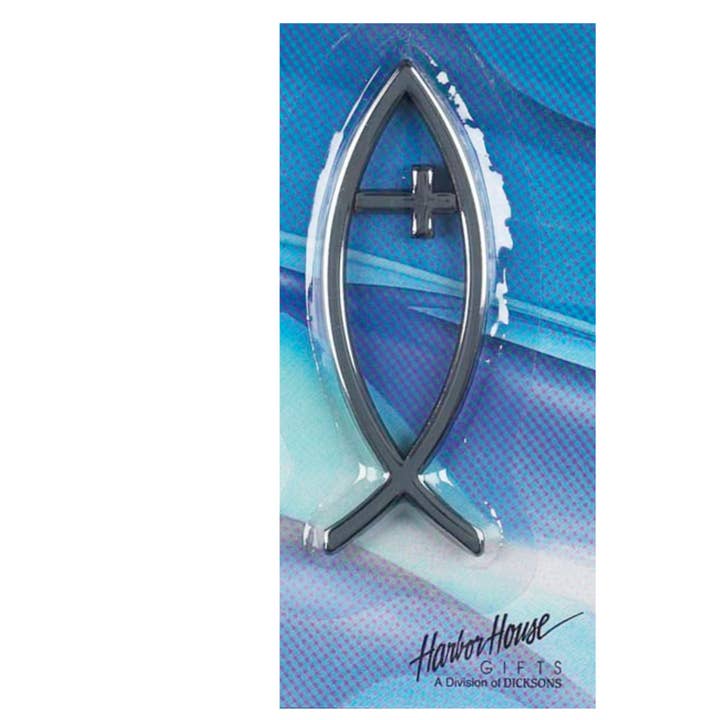 Magnolia - Wholesale Car Decorative Charm - Unisex - Auto Emblem Fish Cross1