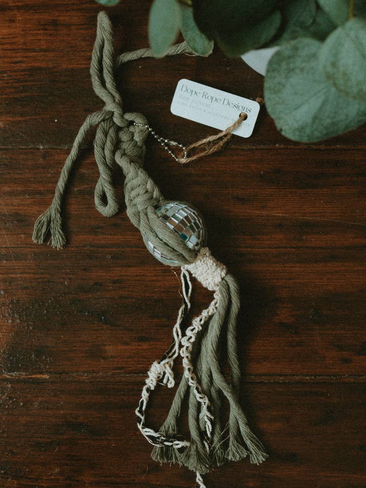 Boho Disco Keychain for wholesale by Dope Rope Designs